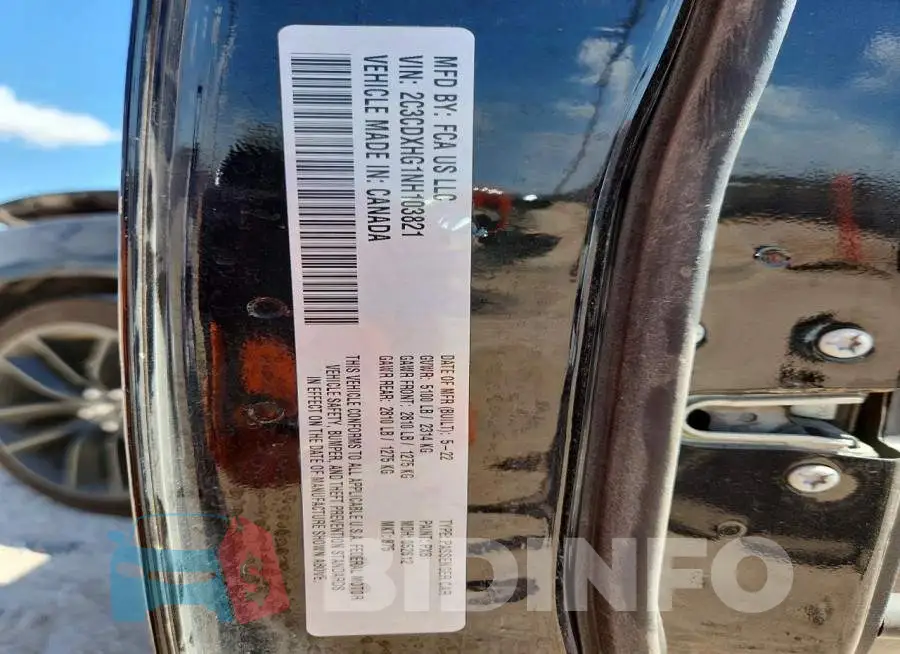 2C3CDXHG1NH103821 Photo# 13
