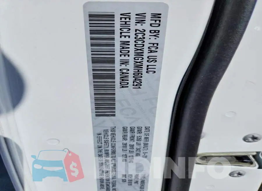 2C3CDXMGXMH604291 Photo# 12