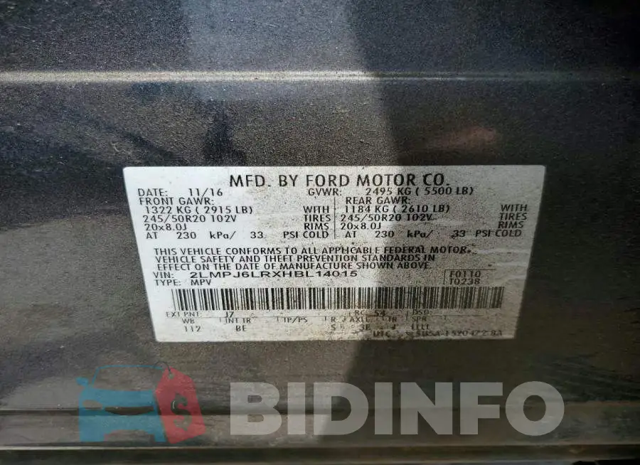 2LMPJ6LRXHBL14015 Photo# 13