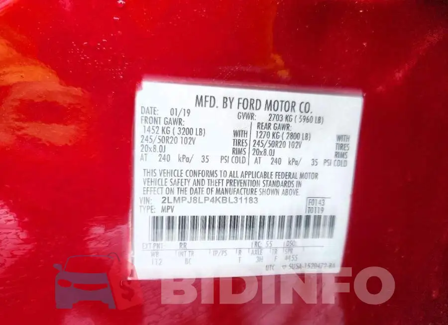 2LMPJ8LP4KBL31183 Photo# 13