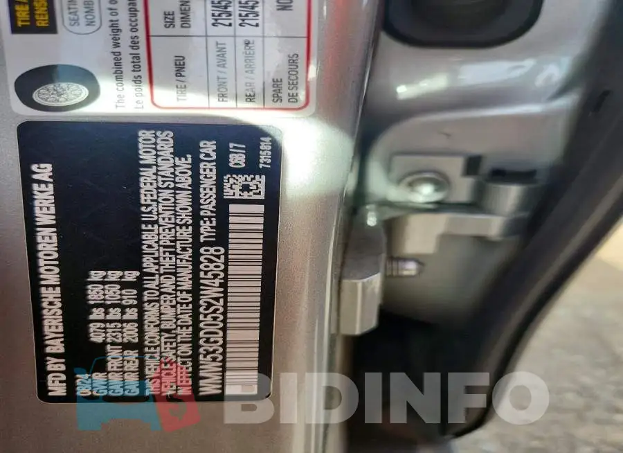 WMW53GD05S2W45828 Photo# 13