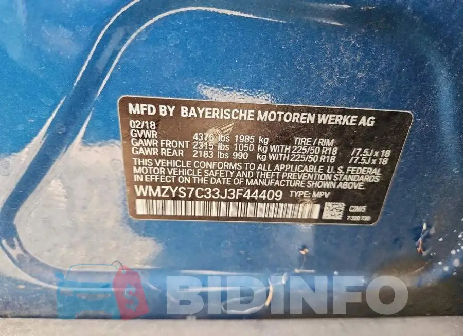 WMZYS7C33J3F44409 Photo# 12