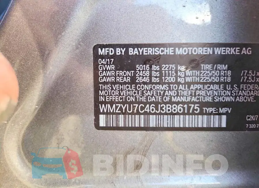 WMZYU7C46J3B86175 Photo# 12