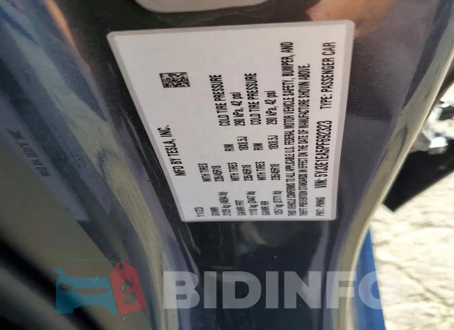 5YJ3E1EA5PF692323 Photo# 12