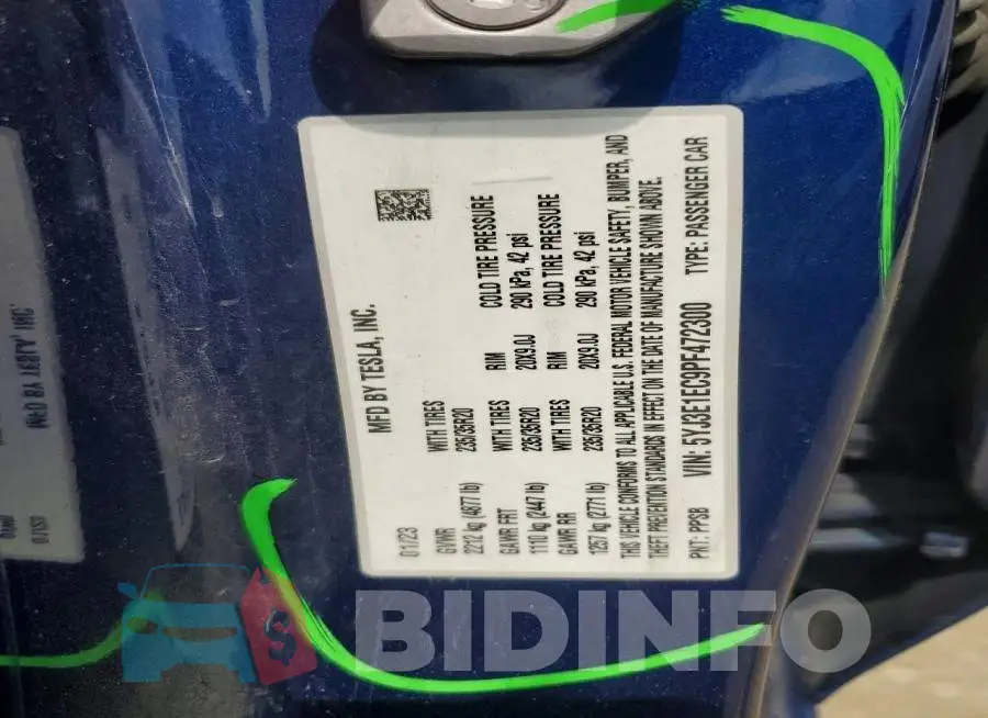 5YJ3E1EC9PF472300 Photo# 13