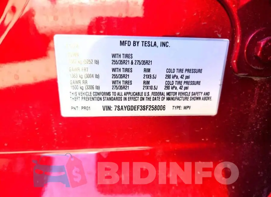 7SAYGDEF3SF258006 Photo# 14