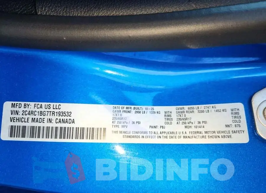 2C4RC1BG7TR193532 Photo# 13