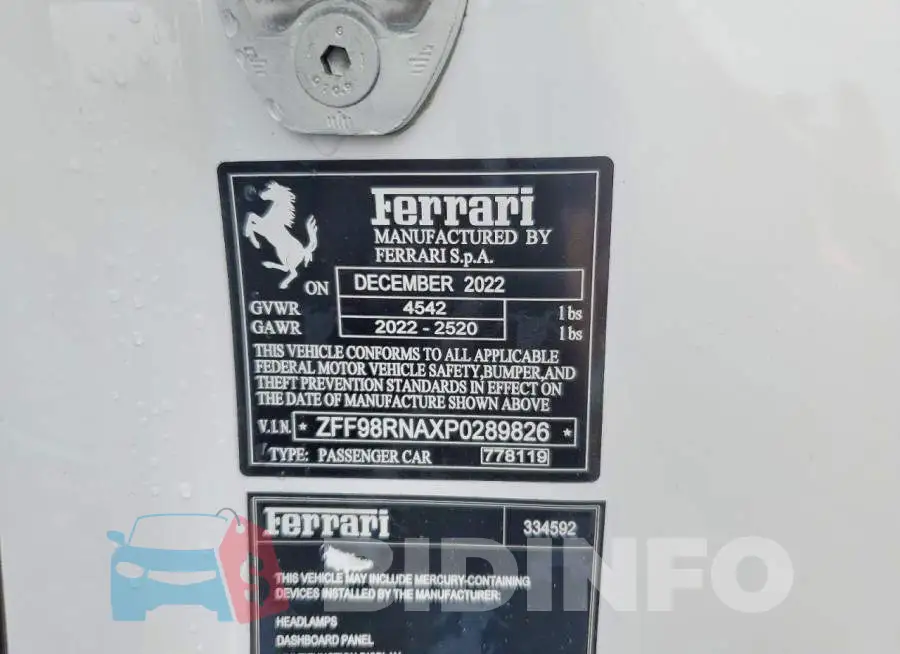 ZFF98RNAXP0289826 Photo# 12