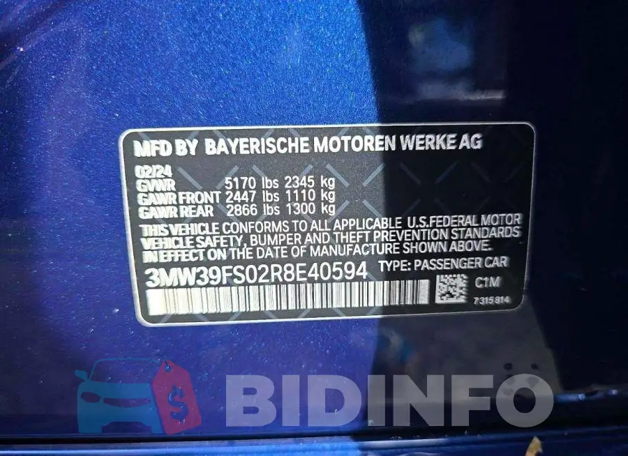3MW39FS02R8E40594 Photo# 10