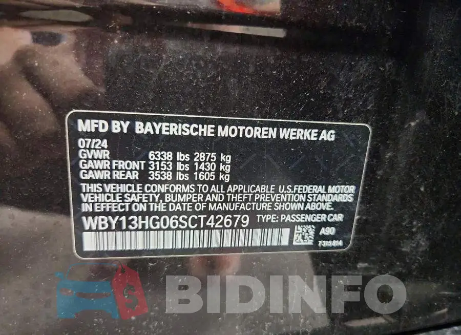 WBY13HG06SCT42679 Photo# 14