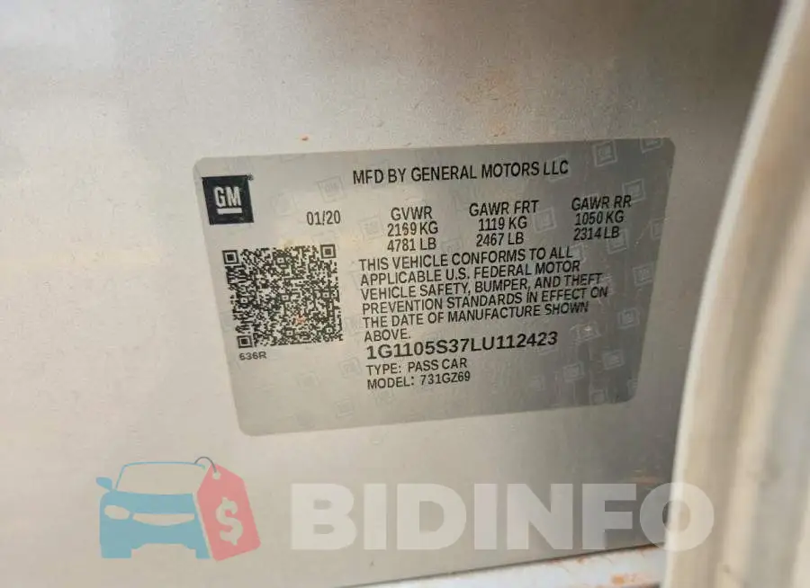 1G1105S37LU112423 Photo# 12