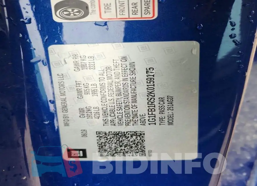 1G1FB1RS2K0159175 Photo# 12