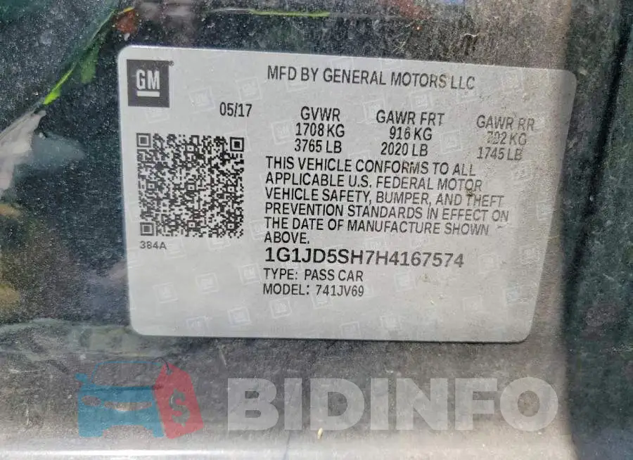 1G1JD5SH7H4167574 Photo# 12