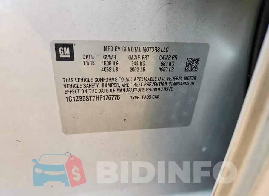 1G1ZB5ST7HF176776 Photo# 12