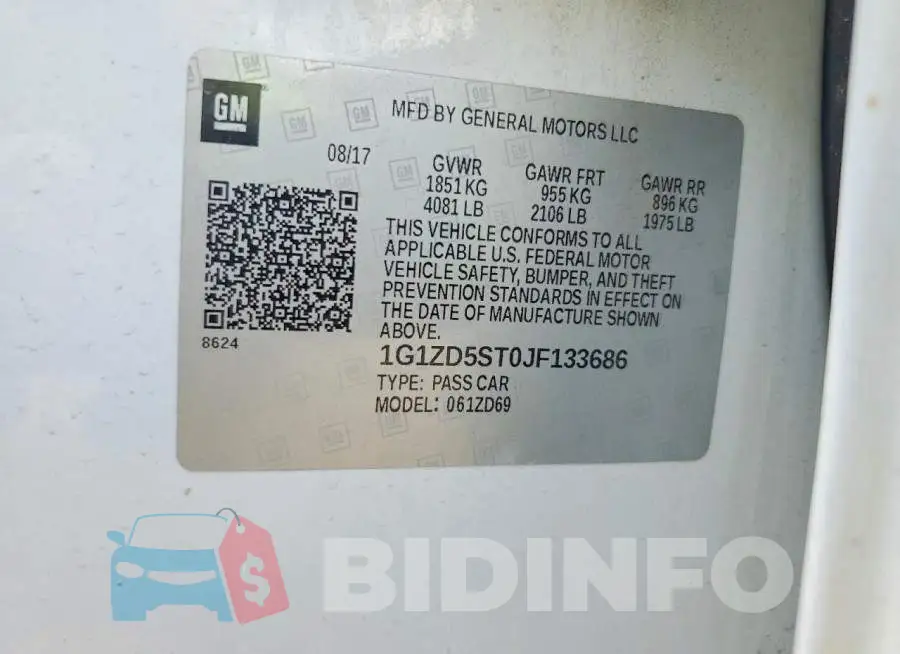 1G1ZD5ST0JF133686 Photo# 12