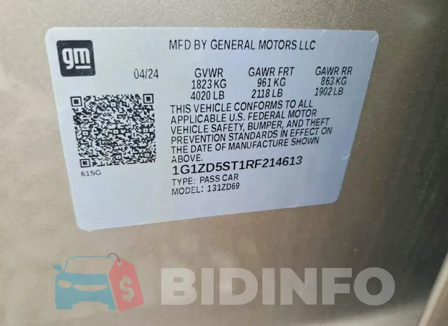 1G1ZD5ST1RF214613 Photo# 12