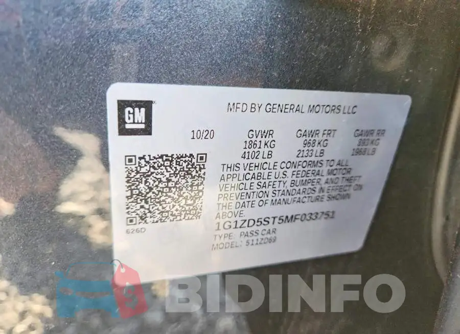 1G1ZD5ST5MF033751 Photo# 12