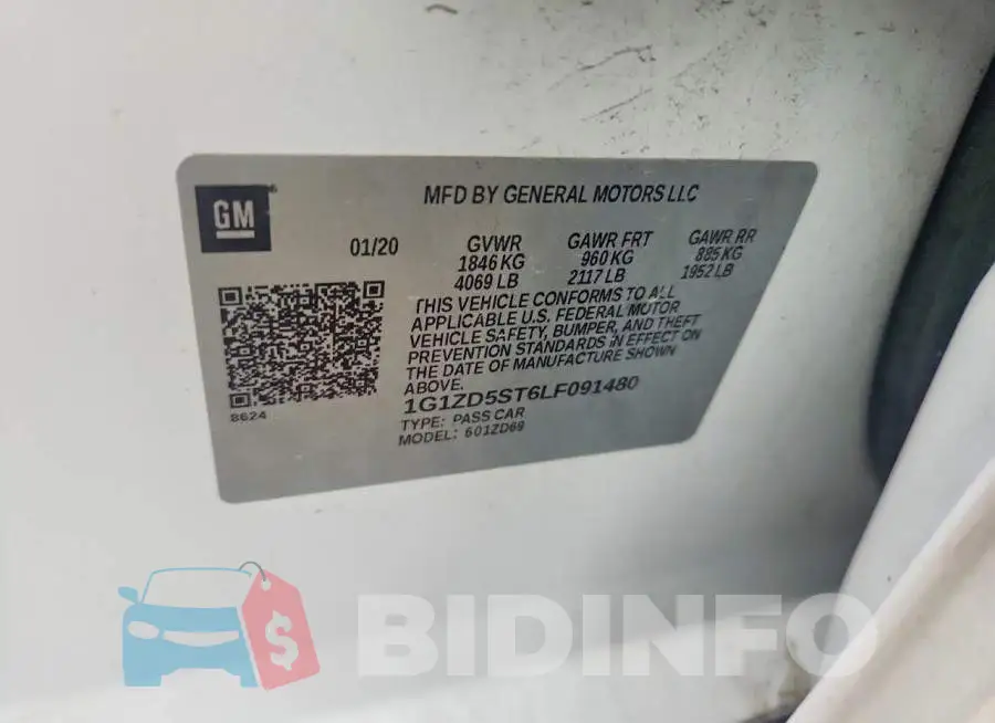 1G1ZD5ST6LF091480 Photo# 12
