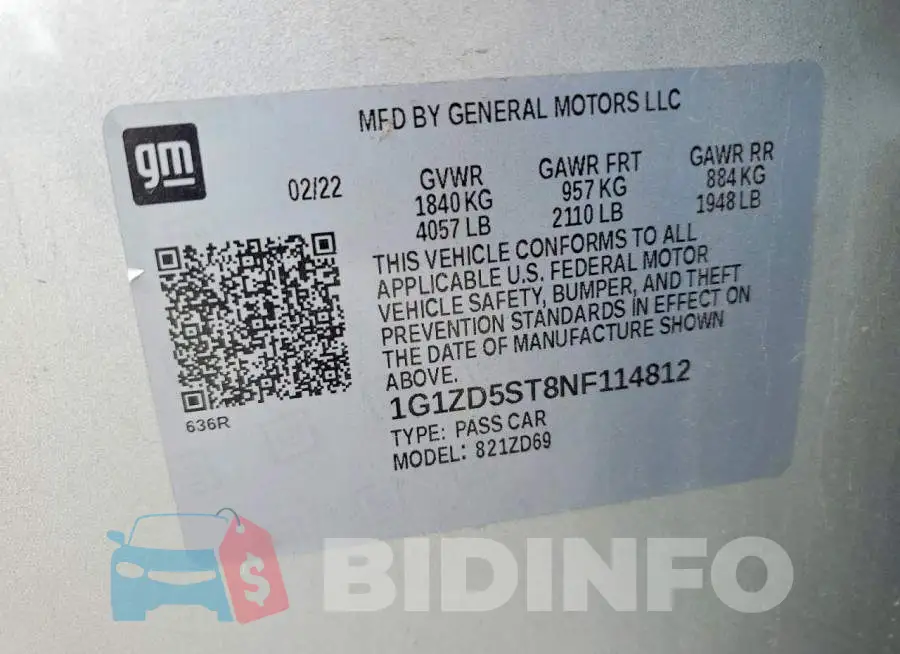 1G1ZD5ST8NF114812 Photo# 12