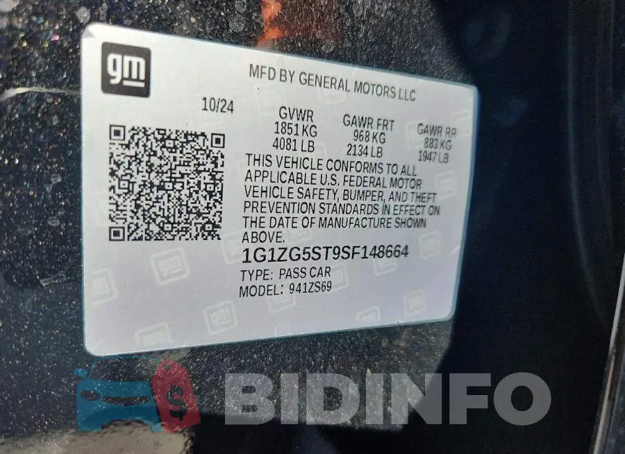 1G1ZG5ST9SF148664 Photo# 12