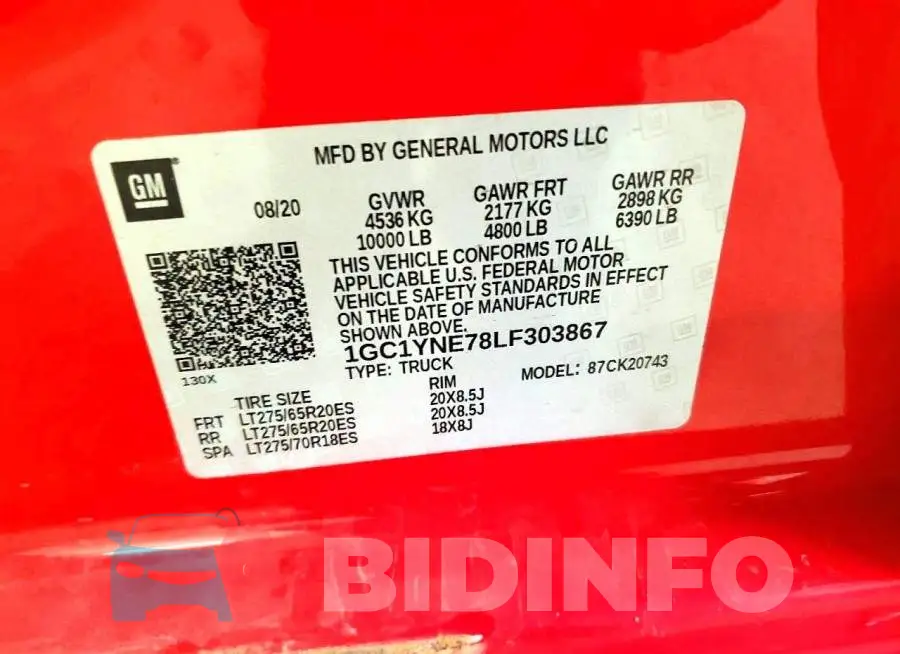 1GC1YNE78LF303867 Photo# 12