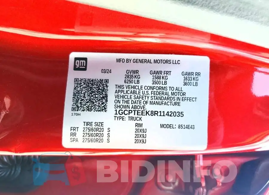 1GCPTEEK8R1142035 Photo# 13