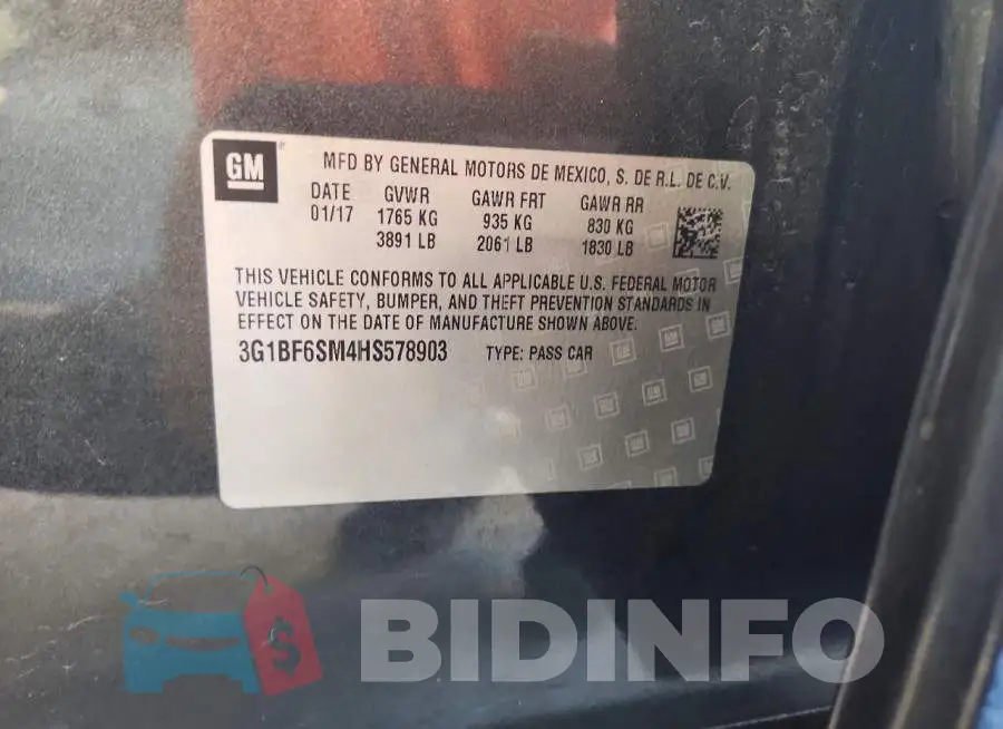 3G1BF6SM4HS578903 Photo# 12