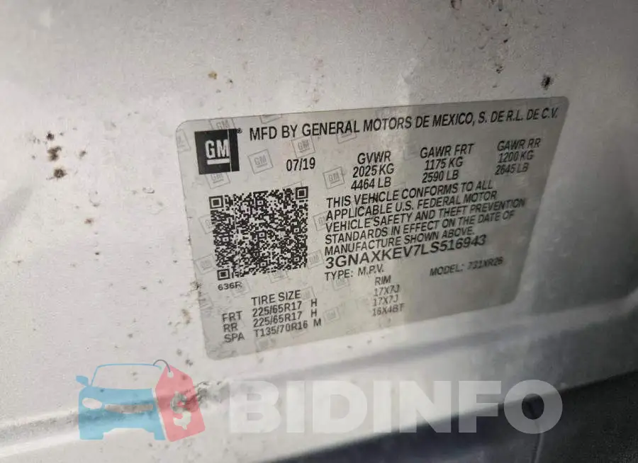 3GNAXKEV7LS516943 Photo# 13