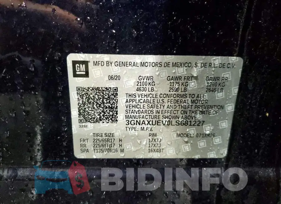 3GNAXUEV0LS681227 Photo# 12