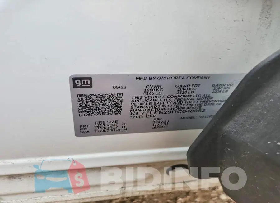 KL77LFE29RC048852 Photo# 13