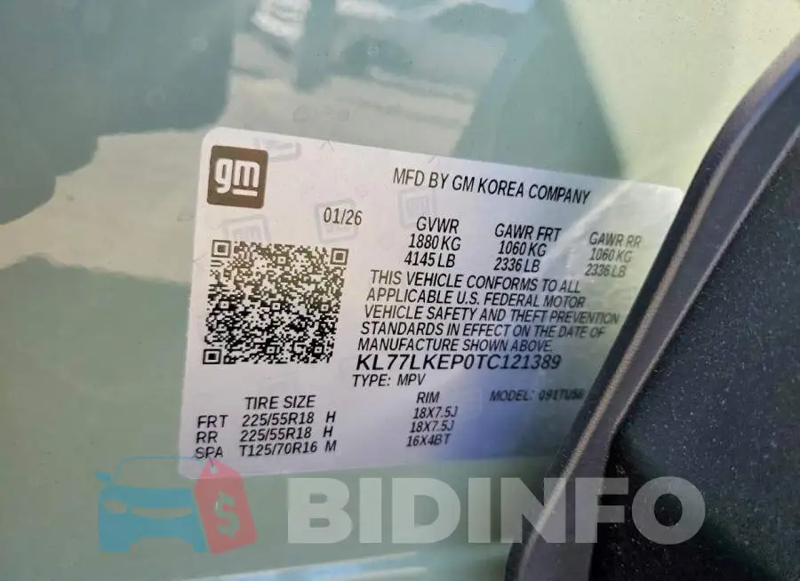KL77LKEP0TC121389 Photo# 13