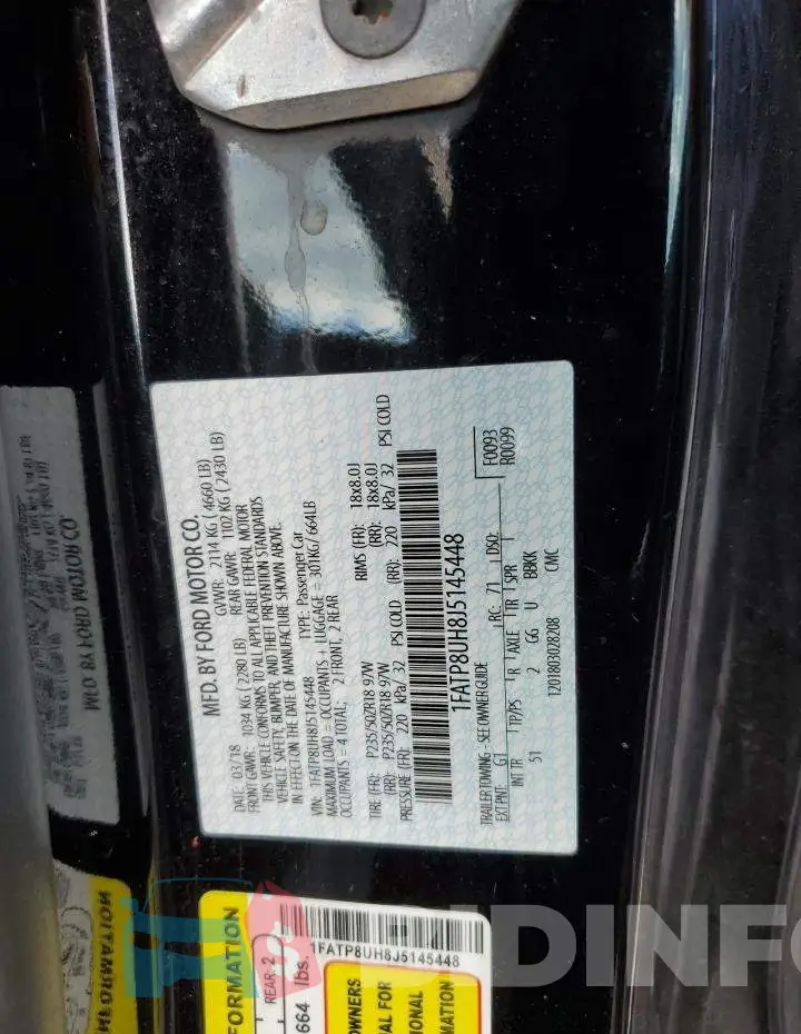 1FATP8UH8J5145448 Photo# 12