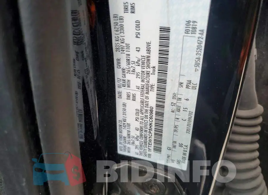 1FTEW1CP5HKC60980 Photo# 13