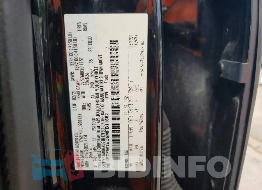 1FTFW1ED6MFB11682 Photo# 12