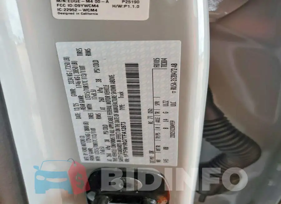 1FTFW1RG7TFA12873 Photo# 12