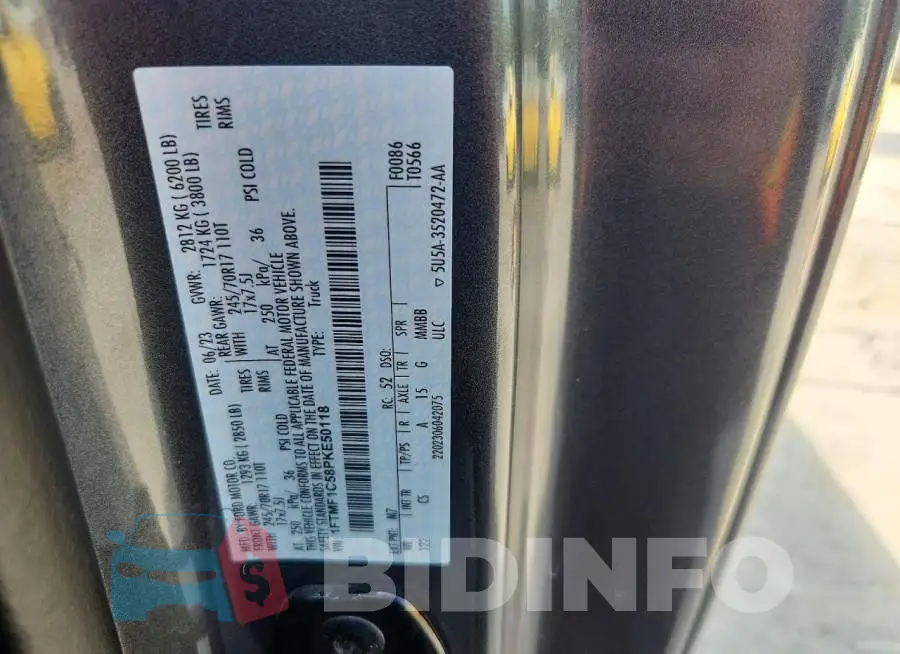 1FTMF1C58PKE50118 Photo# 13