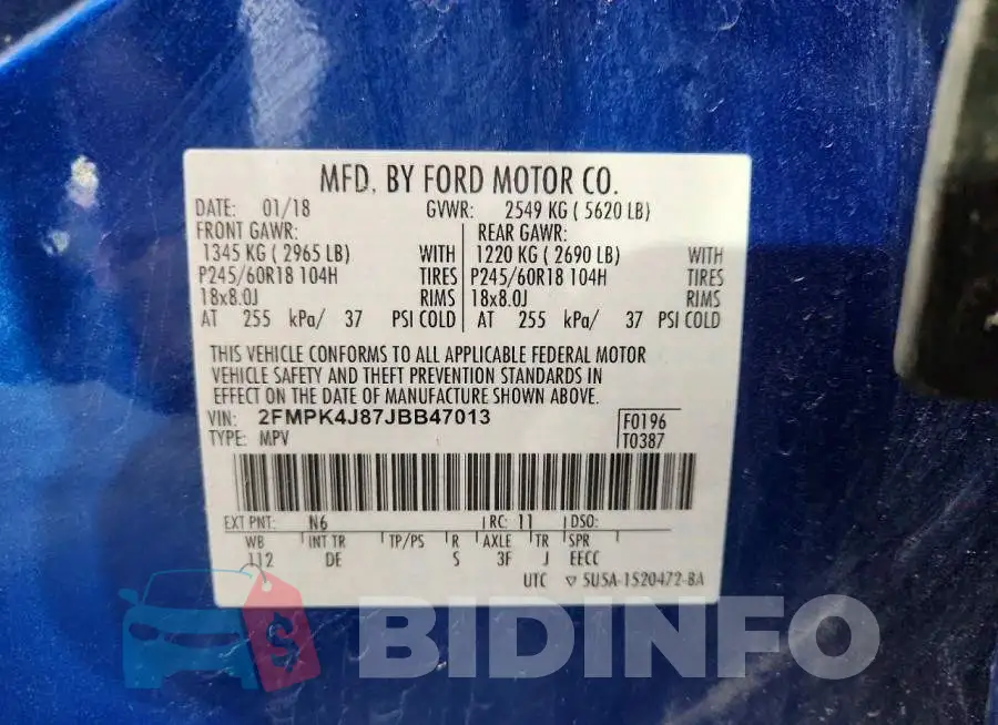 2FMPK4J87JBB47013 Photo# 13
