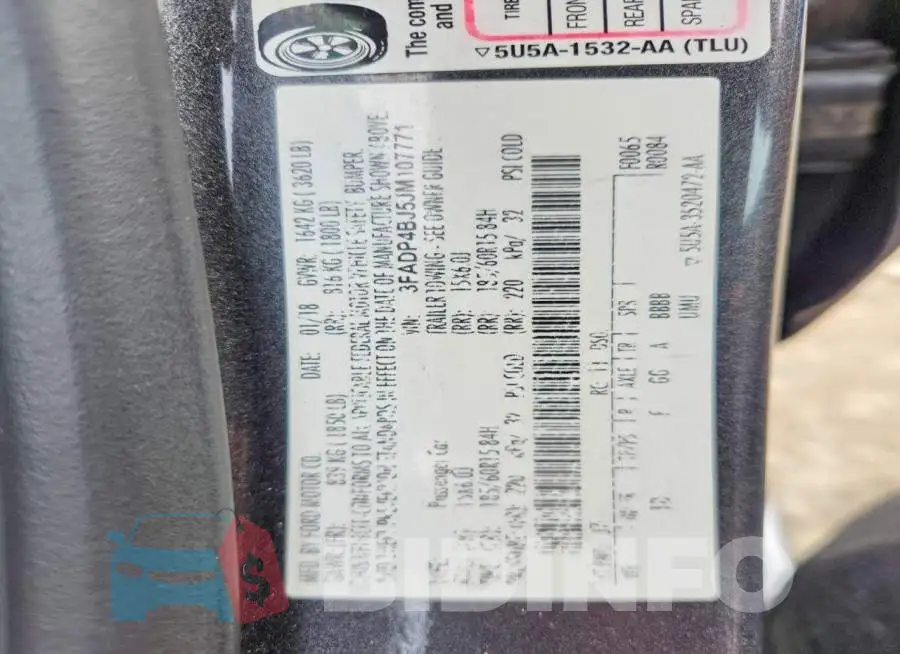 3FADP4BJ5JM107771 Photo# 12