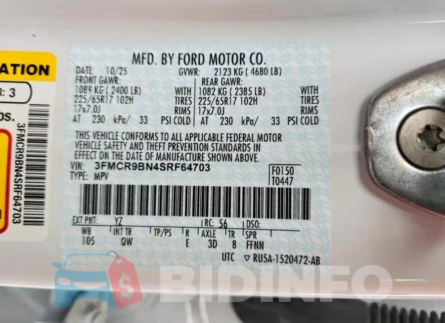 3FMCR9BN4SRF64703 Photo# 14