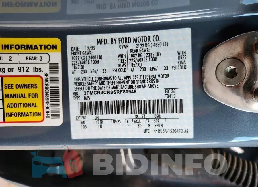 3FMCR9CN8SRF80949 Photo# 12