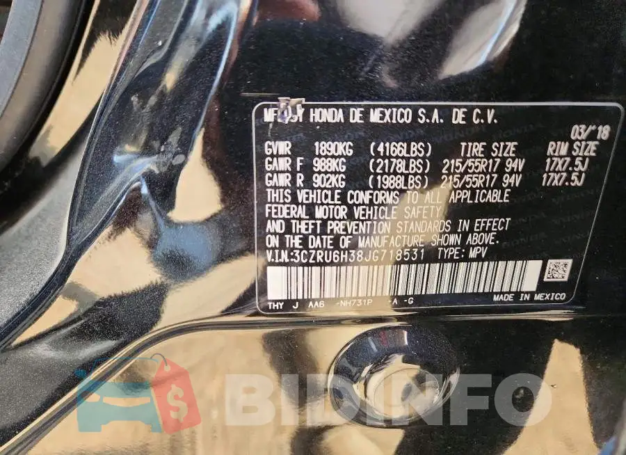 3CZRU6H38JG718531 Photo# 13