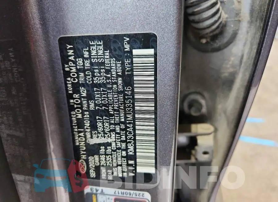 KM8J3CA41MU335146 Photo# 13