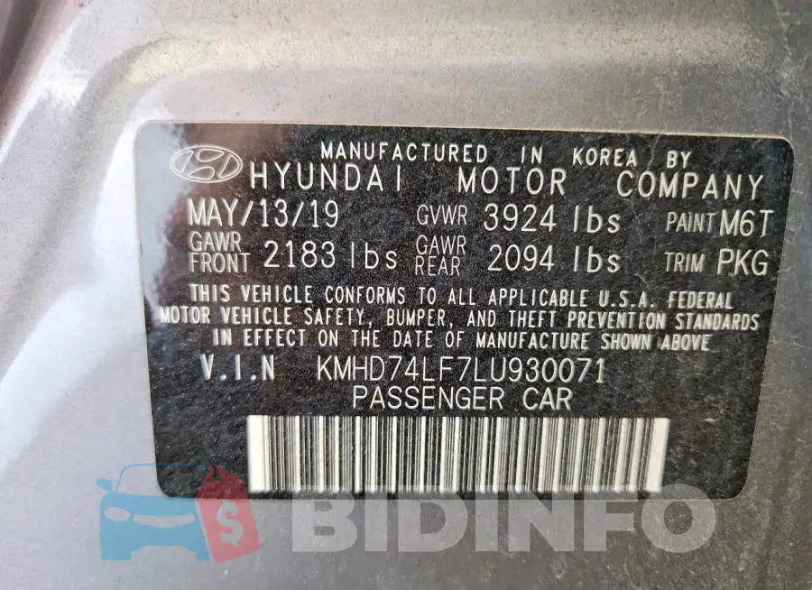 KMHD74LF7LU930071 Photo# 12