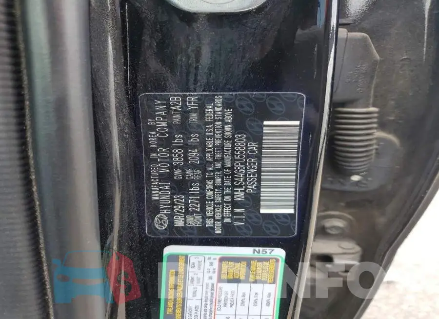 KMHLS4AG8PU558803 Photo# 12