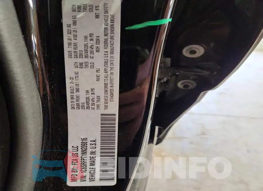 1C6SRFPT1NN209816 Photo# 12