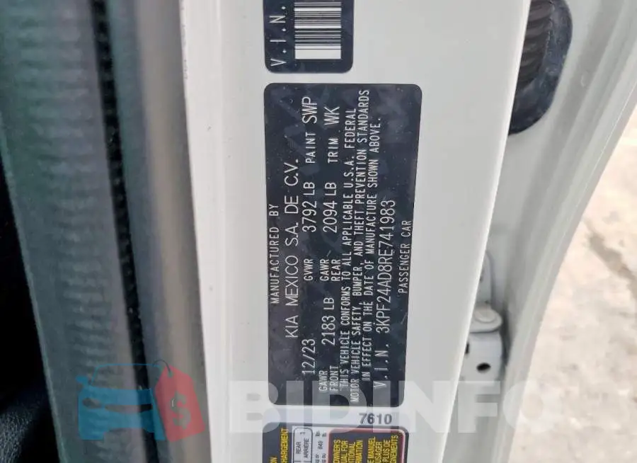 3KPF24AD8RE741983 Photo# 13