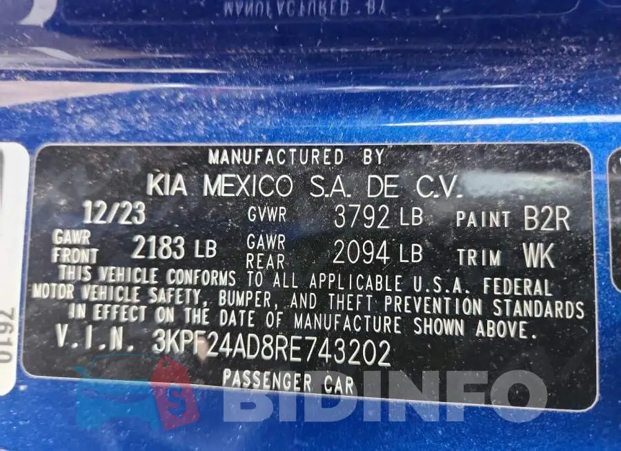 3KPF24AD8RE743202 Photo# 13