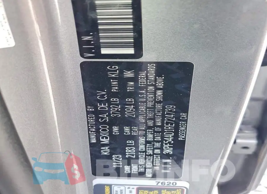 3KPF54AD1RE724739 Photo# 12