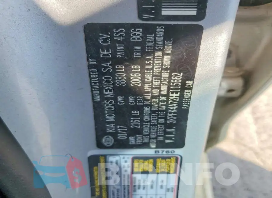 3KPFK4A72HE115662 Photo# 12