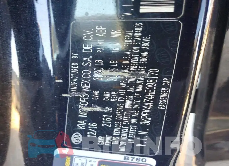 3KPFK4A74HE098170 Photo# 12